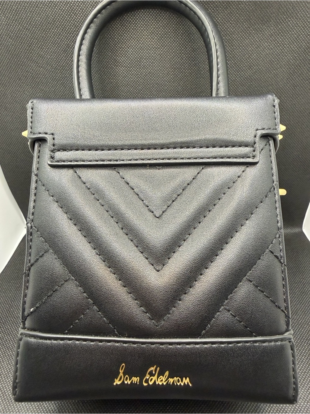 Sam Edelman Charlie Quilted Box Crossbody Purse - Picture 2 of 8
